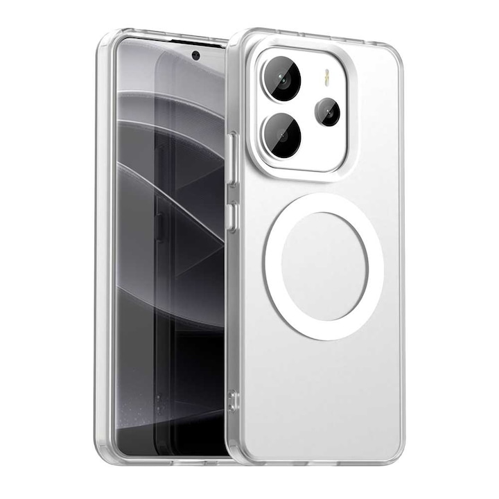 Carcasa de protectie pentru Xiaomi Redmi Note 14 4G (Regional), alb