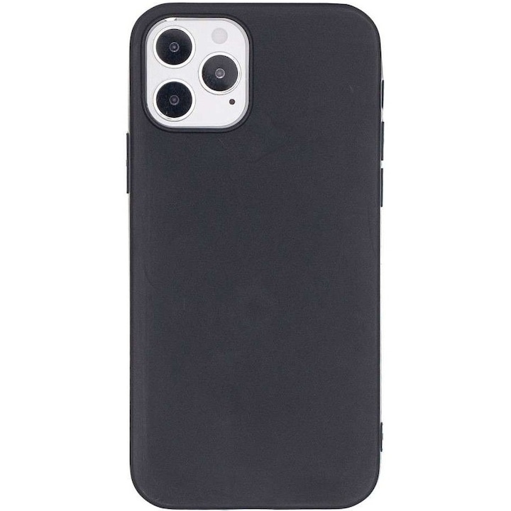 Husa de Protectie, Compatibila cu Apple iPhone 11 Pro Max, din TPU Mat, Flexibila, Neagra