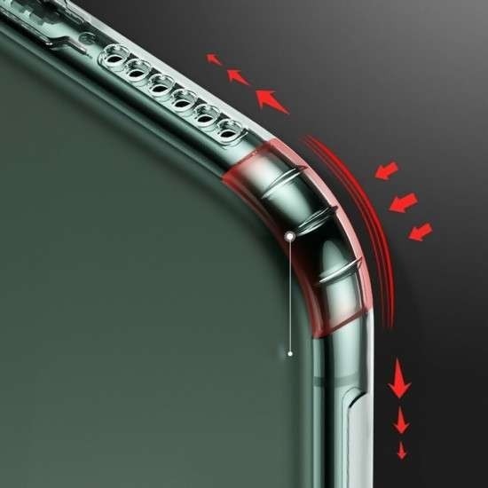 Husa Protectie, compatibila cu Apple iPhone 11 Pro Max, Protect Plus, Transparent