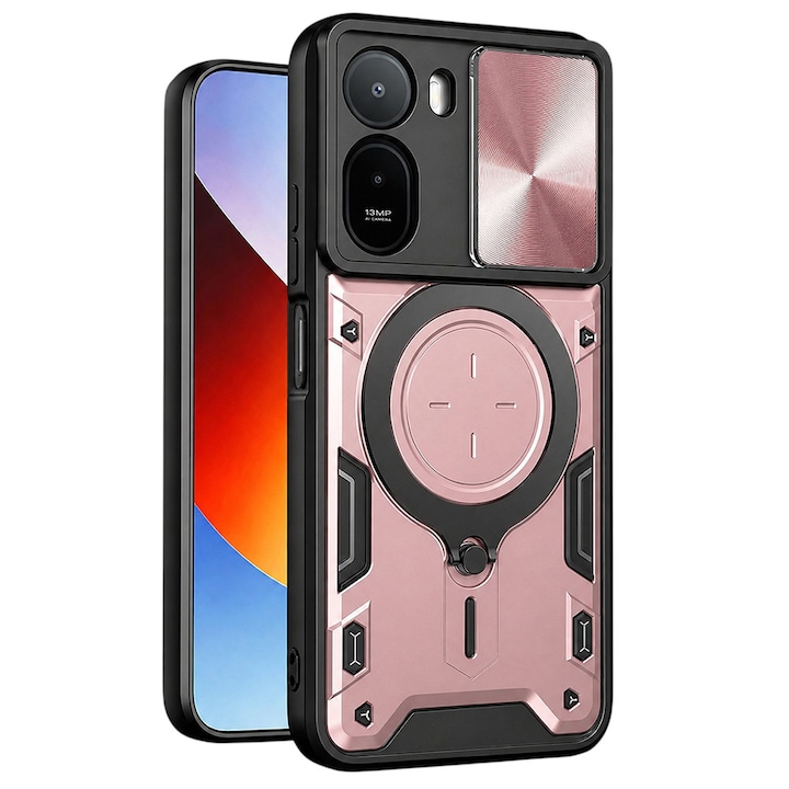 Carcasa de protectie pentru Xiaomi Redmi A7 Pro 4G, roz auriu