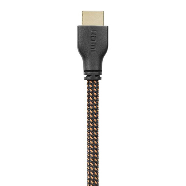 Cablu HDMI Ultra High Speed One for All, 8K 60Hz, 4K 120Hz, viteza de transfer 48Gbps, HDMI 2.1, conectori placati cu aur, 1.5m, Negru/Portocaliu
