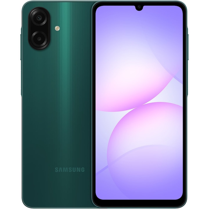 Telefon mobil Samsung Galaxy A07, Dual SIM, 4GB RAM, 128GB, Green