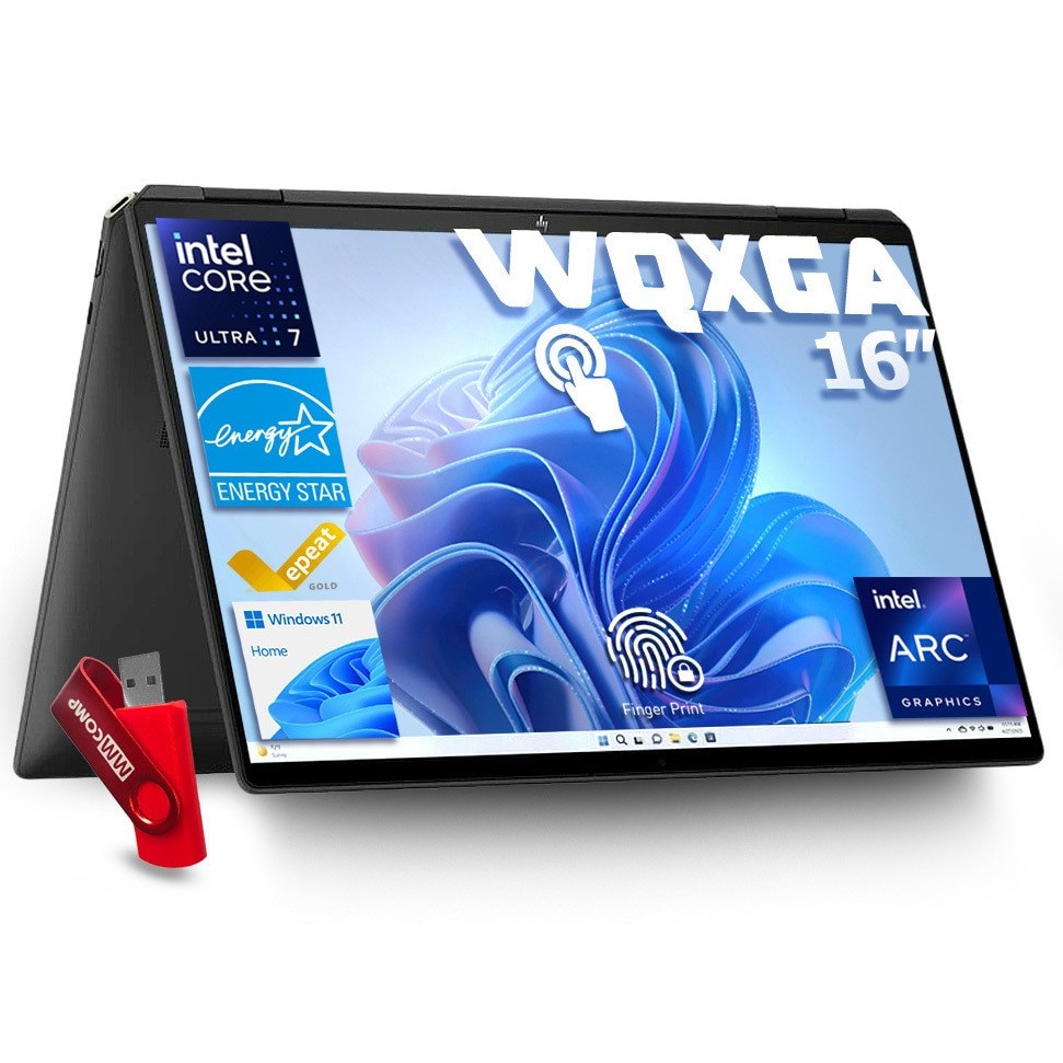 Laptop HP Spectre x360 16, intel core, 16 GB 1 TB SSD, 16 " WQXGA 2560 x 1600 IPS, Intel® Arc™ Graphics, 6400 MHz, Windows 11 Home, Tactil