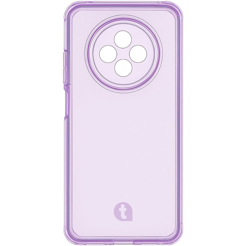 Husa de protectie telefonultau® din silicon pentru Xiaomi Redmi 14C, Ultra Slim, Flexibila, Clear Case, Violet Transparent