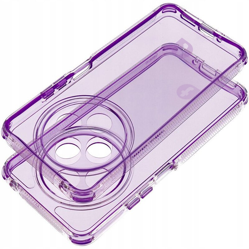 Husa de protectie telefonultau® din silicon pentru Xiaomi Redmi 14C, Ultra Slim, Flexibila, Clear Case, Violet Transparent