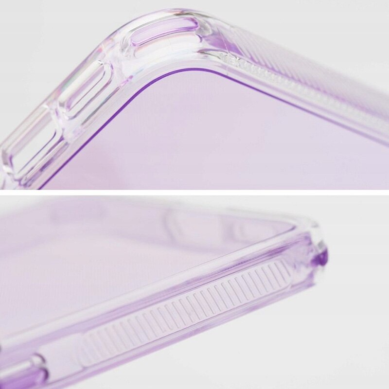 Husa de protectie telefonultau® din silicon pentru Xiaomi Redmi 14C, Ultra Slim, Flexibila, Clear Case, Violet Transparent
