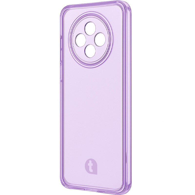Husa de protectie telefonultau® din silicon pentru Xiaomi Redmi 14C, Ultra Slim, Flexibila, Clear Case, Violet Transparent