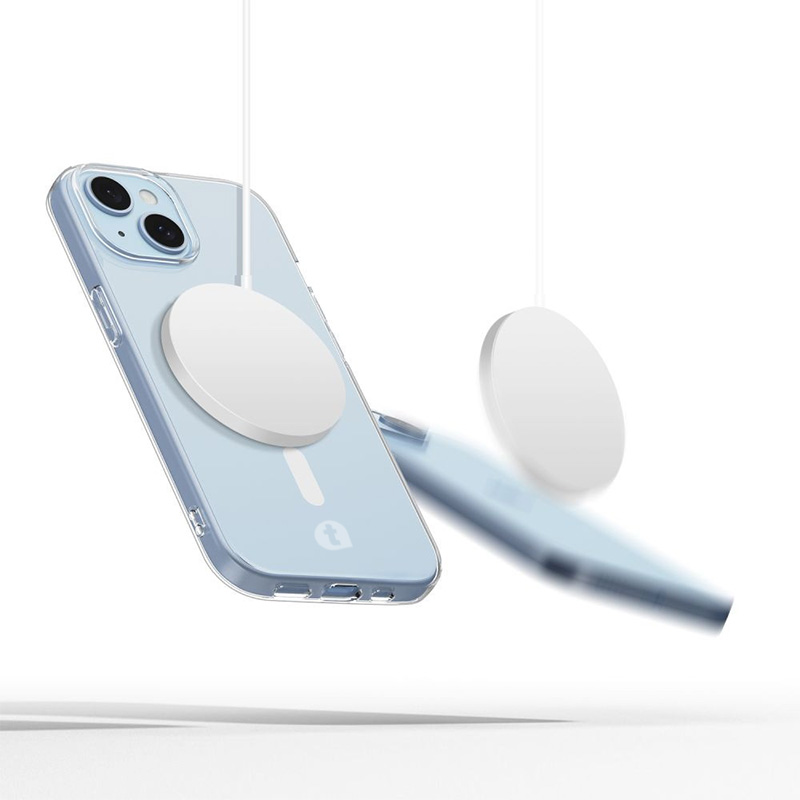 Husa de protectie telefonultau® din silicon pentru Apple iPhone 15, MagSafe, Ultra Slim, Flexibila, Clear Case, Transparent