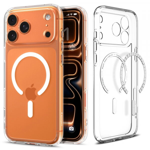 Spigen Husa MagSafe pentru Apple iPhone 17 Pro Max, Spigen, Ultra Hybrid, Alba ACS10282