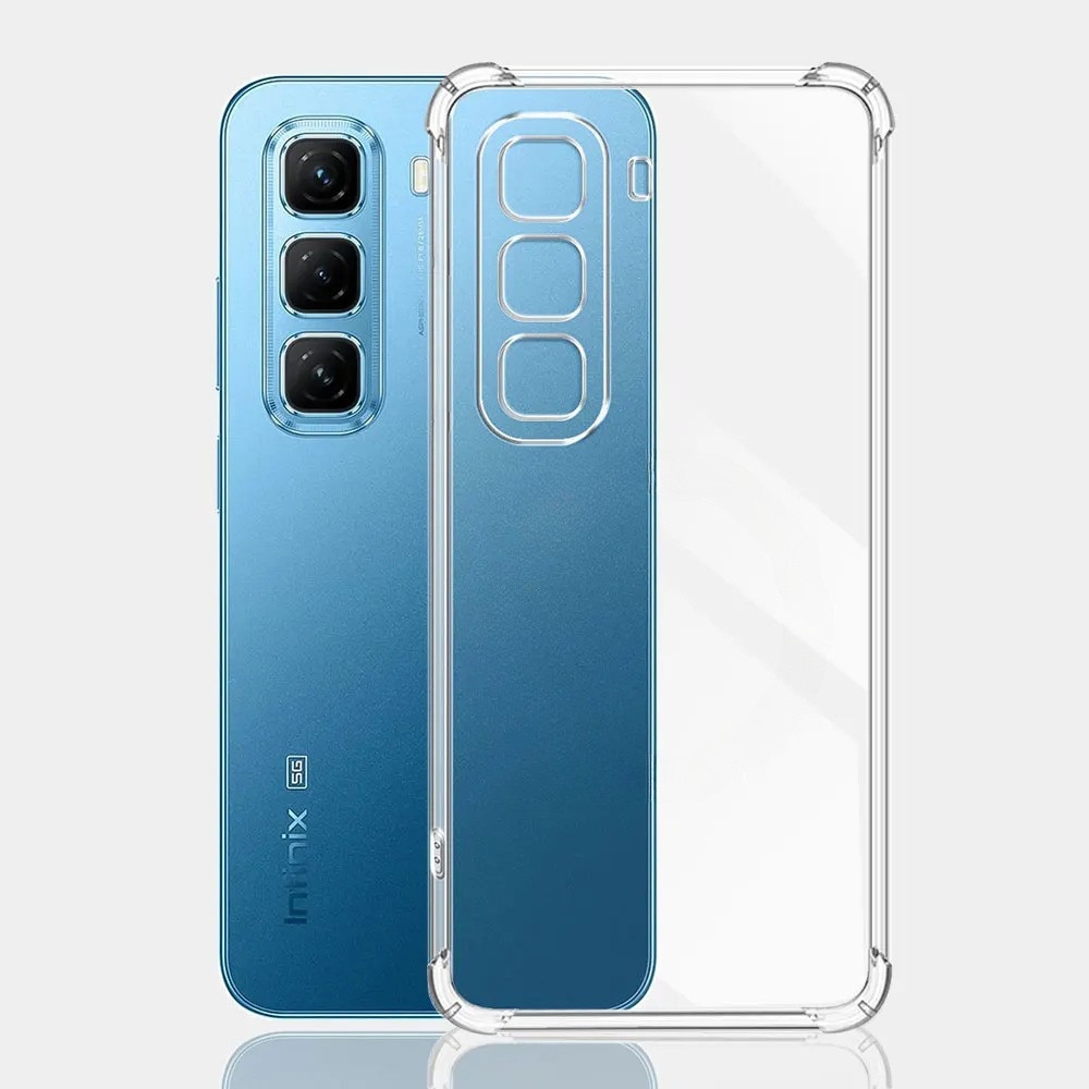 Husa telefon ERBORD pentru Infinix Hot 50 Pro+ 4G, transparenta, design minimalist, protectie impotriva caderilor