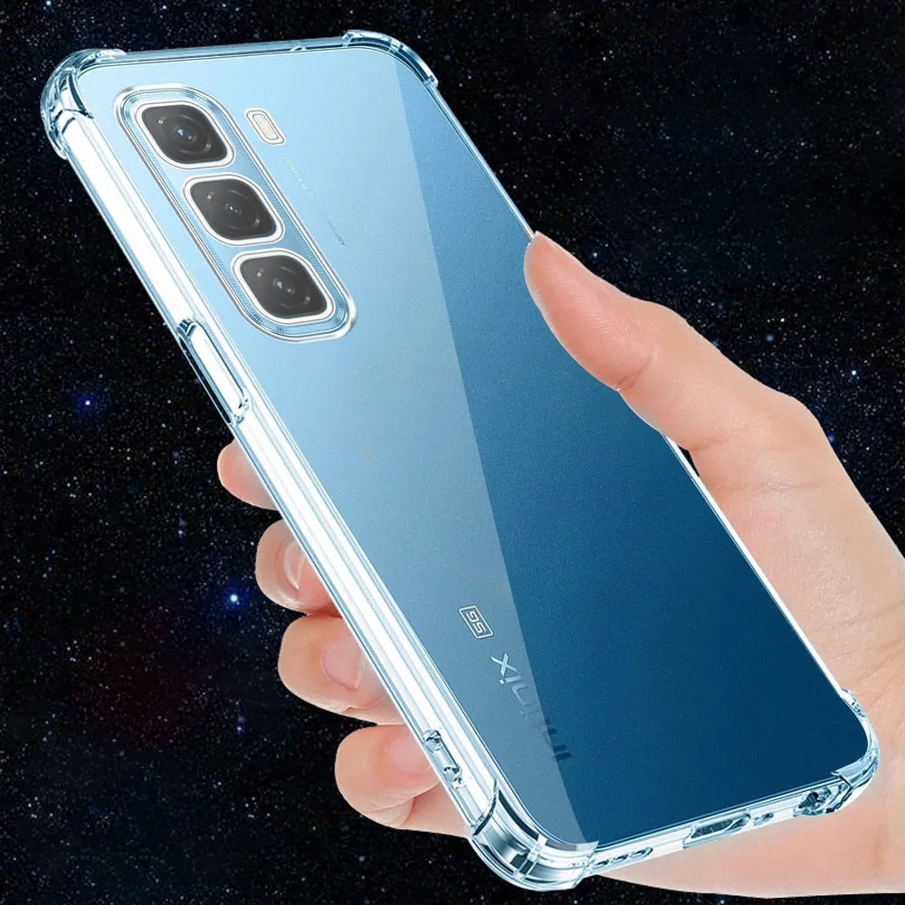 Husa telefon ERBORD pentru Infinix Hot 50 Pro+ 4G, transparenta, design minimalist, protectie impotriva caderilor