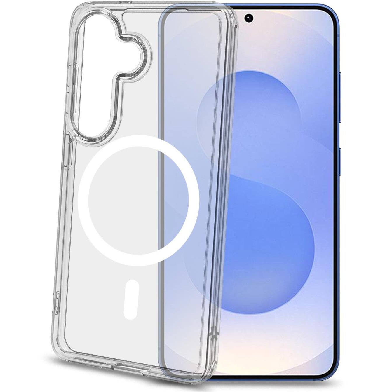 Husa de protectie Celly din Silicon cu Magnet pentru Samsung Galaxy S26, Transparenta