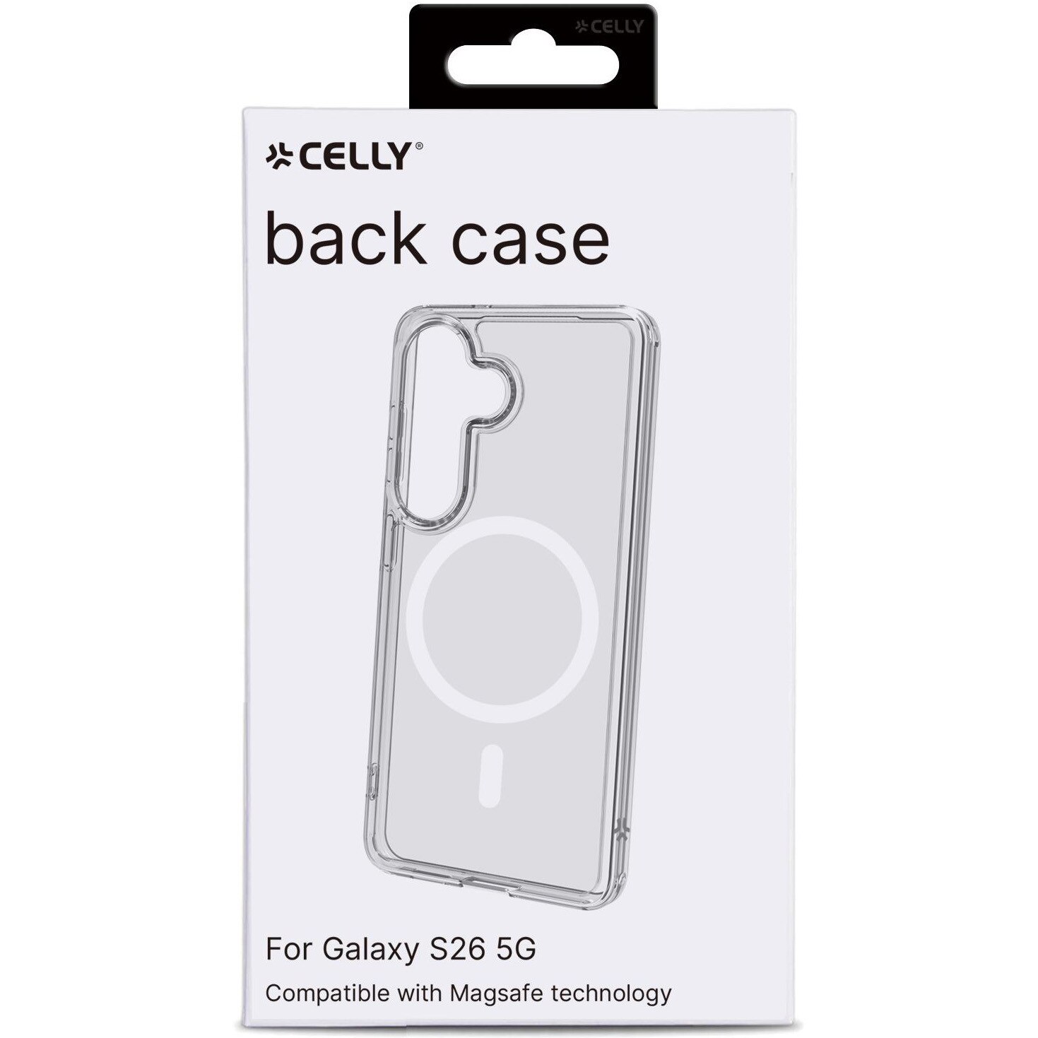 Husa de protectie Celly din Silicon cu Magnet pentru Samsung Galaxy S26, Transparenta