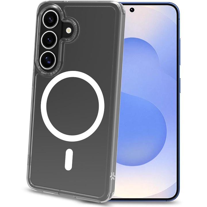 Husa de protectie Celly din Silicon cu Magnet pentru Samsung Galaxy S26, Transparenta