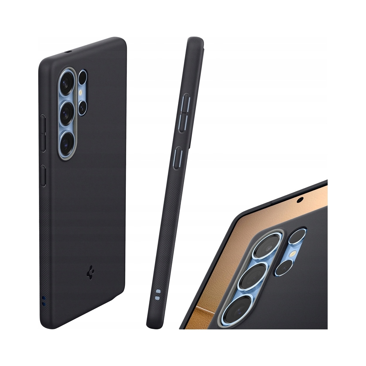 Husa pentru telefon Spigen Nano Pop Mag pentru Galaxy S25 Ultra, TPU compatibil MagSafe, protectie Military Grade si Air Space, negru, UQJ4IAHF