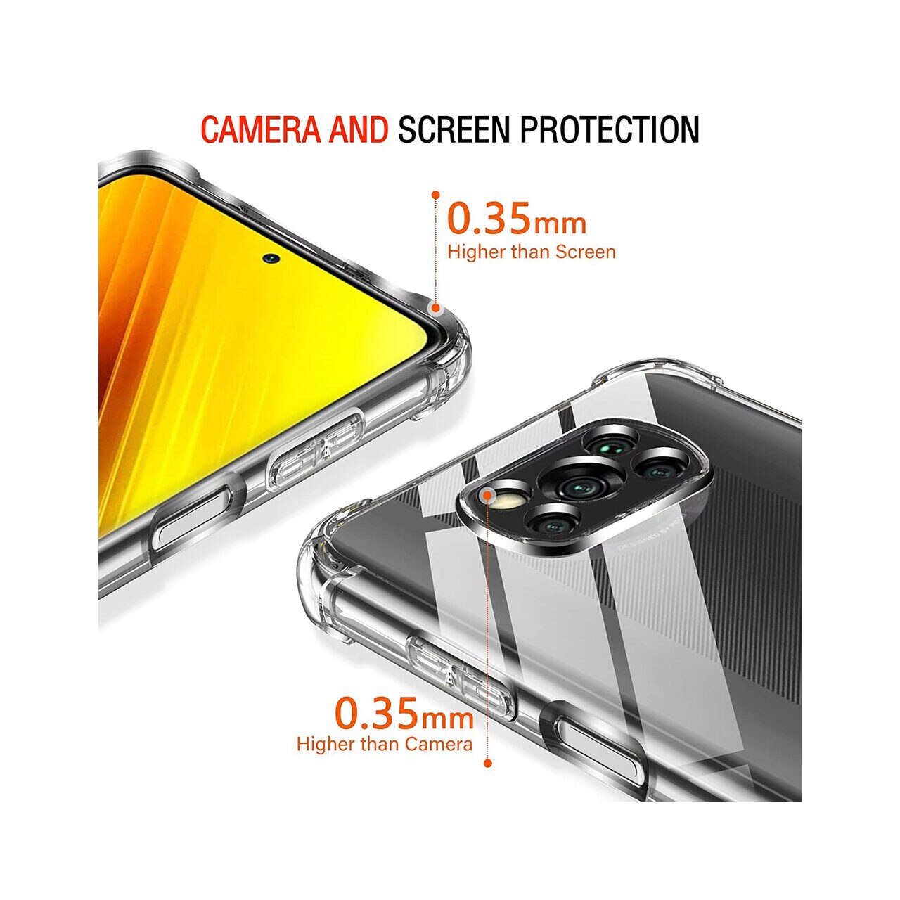 Husa pentru Xiaomi Poco X3 / Poco X3 NFC / Poco X3 Pro - Techsuit Shockproof Clear Silicone - Clear