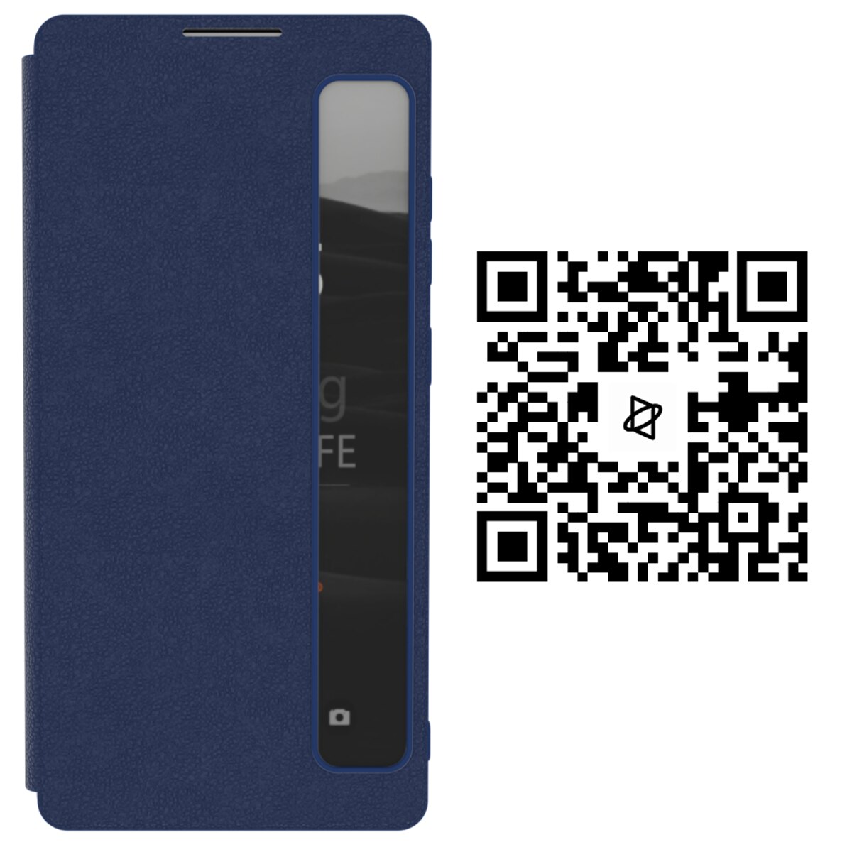 Husa tip flip, Supero, Samsung, compatibila Galaxy S25 FE, fereastra Smart View pentru notificari si apeluri, protectie 360° impotriva zgarieturilor si socurilor, piele ecologica premium, pliabila, include cod QR pentru aplicatie, negru