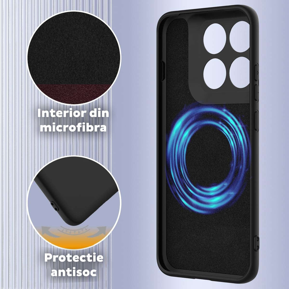 Husa pentru Motorola Edge 70 Pro Daden® Silicon SoftFlex, Ultra Slim, Protectie sporita, Interior de microfibra, Visiniu