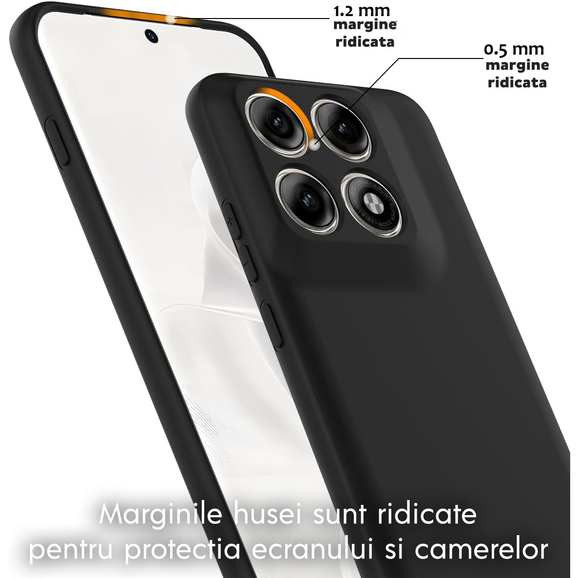 Husa pentru Motorola Edge 70 Pro Daden® Silicon SoftFlex, Ultra Slim, Protectie sporita, Interior de microfibra, Visiniu