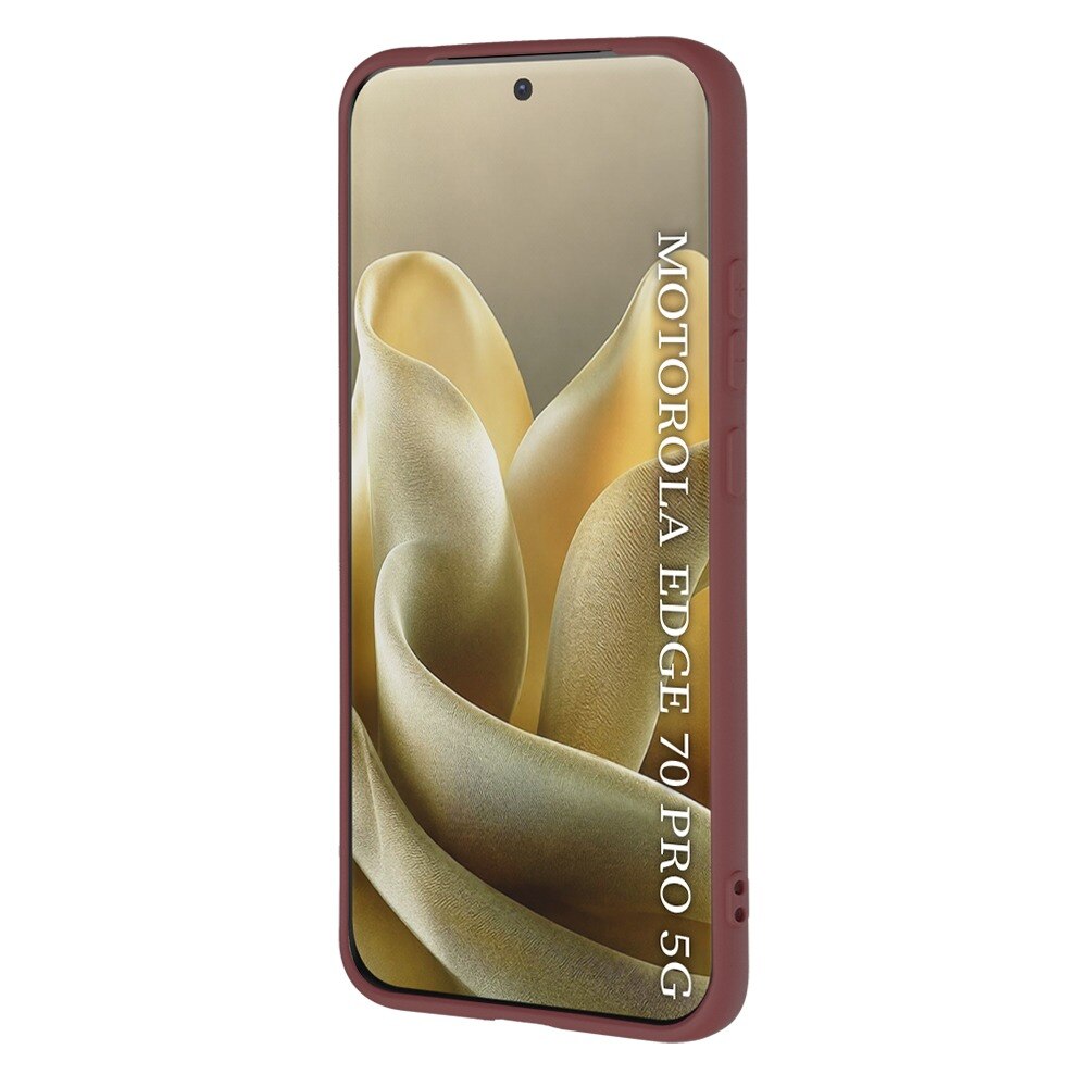 Husa pentru Motorola Edge 70 Pro Daden® Silicon SoftFlex, Ultra Slim, Protectie sporita, Interior de microfibra, Visiniu