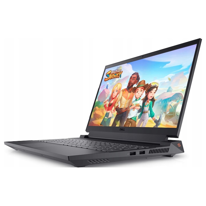 Laptop Dell G15 5535 (18971793817) Ryzen 5, 16GB DDR5, 512GB SSD, NVIDIA GeForce RTX 3050 6GB, ecran 15,6" FHD 120 Hz, Windows 11 Home, negru