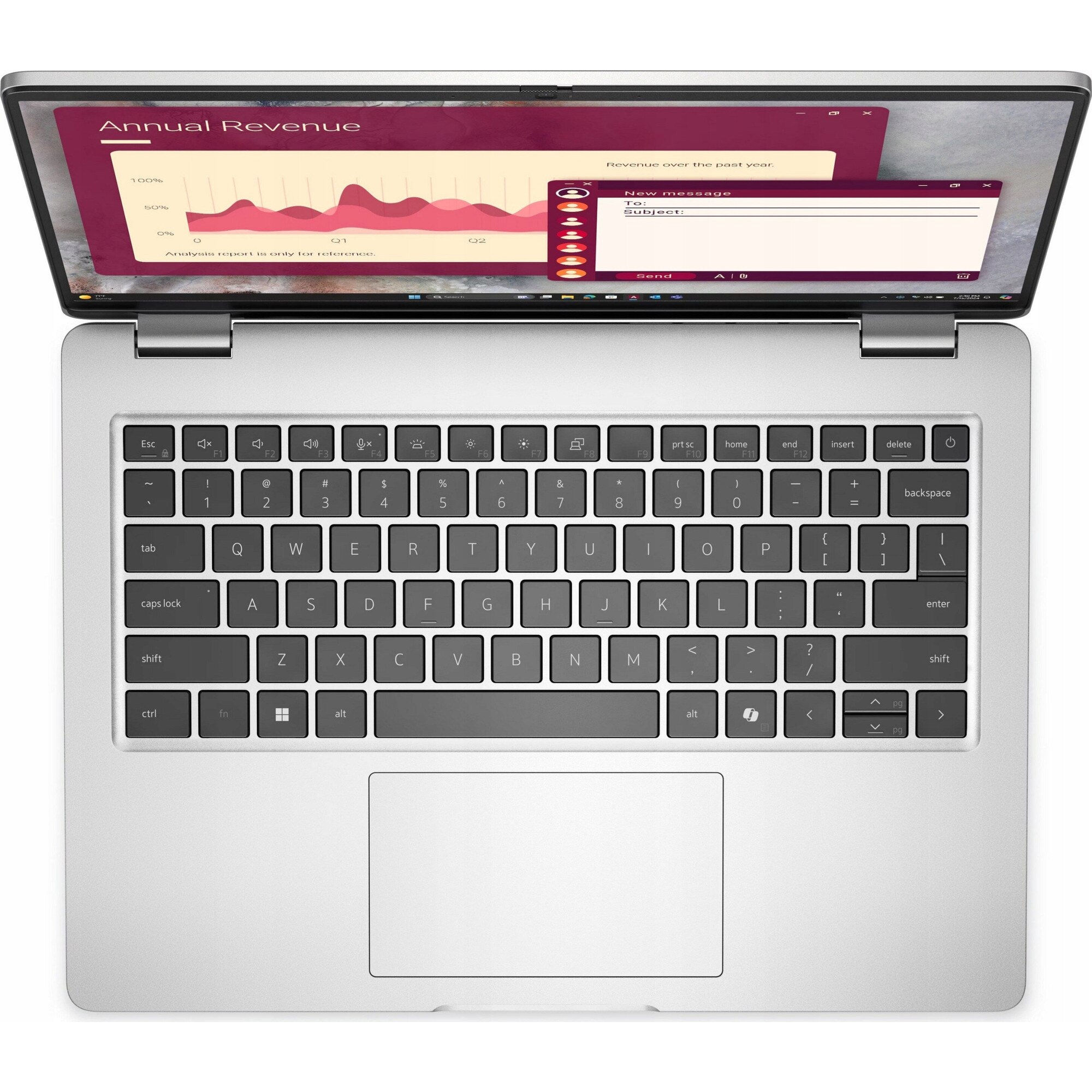 Laptop Dell Pro 14 PC14250 Ultra 7-265U, Intel Core Ultra 7 265U, 16GB DDR5 5600, 512GB SSD NVMe, ecran tactil 14" FHD+ (1920x1200) IPS 300 niti, Thunderbolt 4, Windows 11 Pro, argintiu