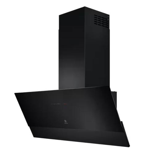 Hota decorativa Electrolux LFV639K, putere de absorbtie 710 mc/h, Clasa A+, Lumina LED, latime 90 cm (Negru)