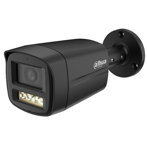 Camera supraveghere video exterior analog Dahua, 5MP, Smart Dual Light 40m, Microfon, Lentila 2.8mm, HAC-HFW1500TLM-IL-A-0280B-S3 (Negru)