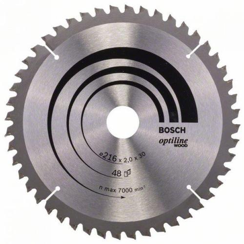 Panza fierastrau circular Bosch 2608640432, 216 x 30 x 2 mm, 48 dinti (Argintiu)