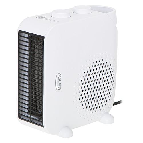 Aeroterma ceramica Adler AD7725W, 2000 W, Indicator luminos, Termostat (Alb)