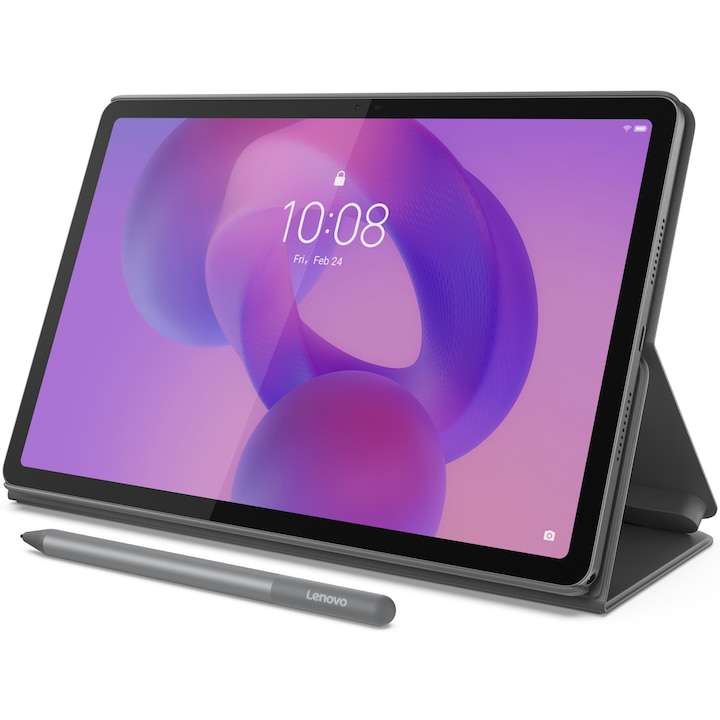 Tableta LENOVO Idea Tab, 11", 8GB RAM, 256GB, Wi-Fi + 5G, Luna Grey, Lenovo Tab Pen + Folio Case
