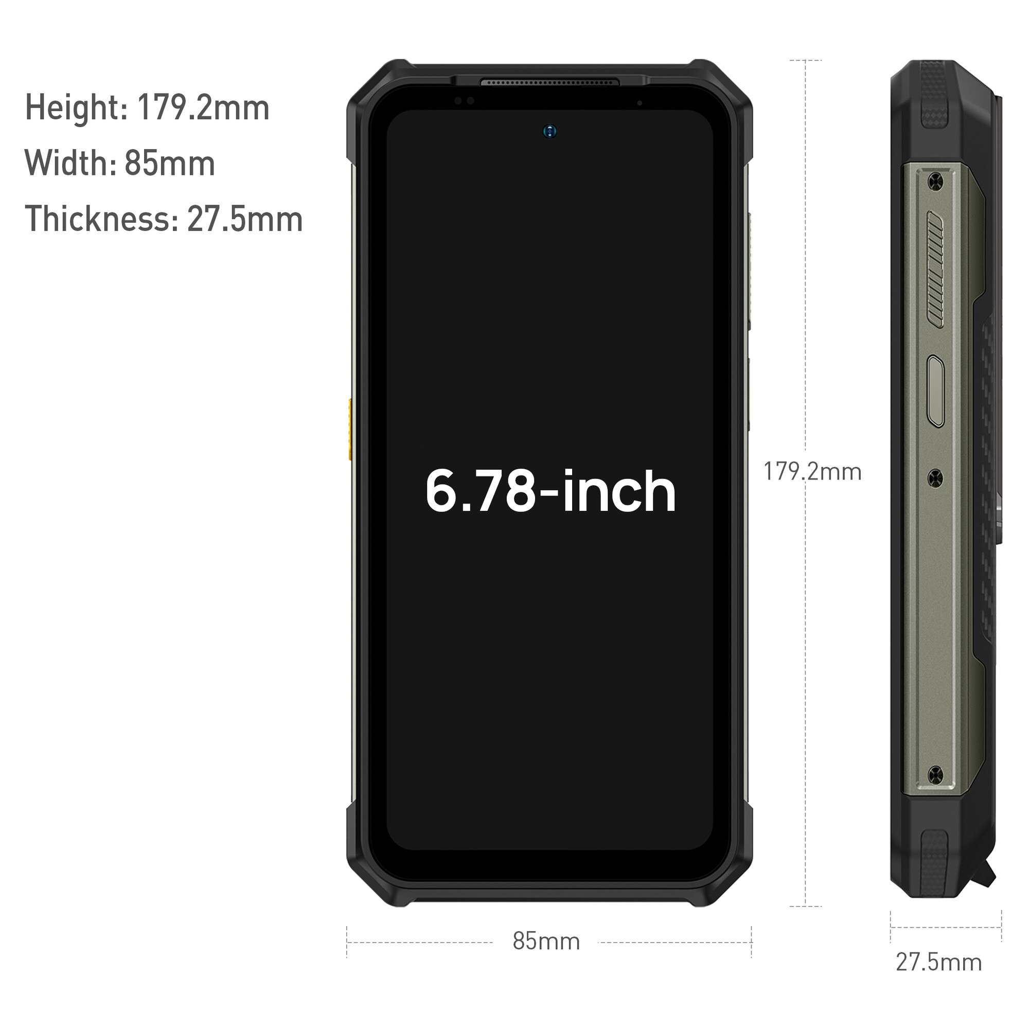 Telefon mobil Ulefone Armor 24, 4G, IPS 6.78" 120Hz, Camera Dual 64MP+64MP, 24GB RAM (12GB + 12GB extensibili), 256GB ROM, Helio G96, 22000mAh 66W, Dual SIM