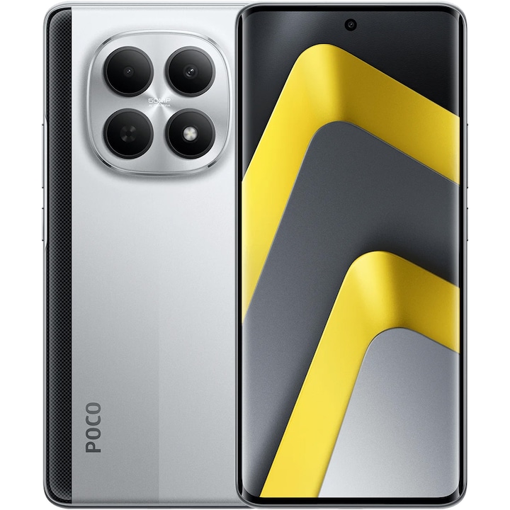 Telefon mobil Poco M8, 8GB RAM, 512GB, 5G, Silver