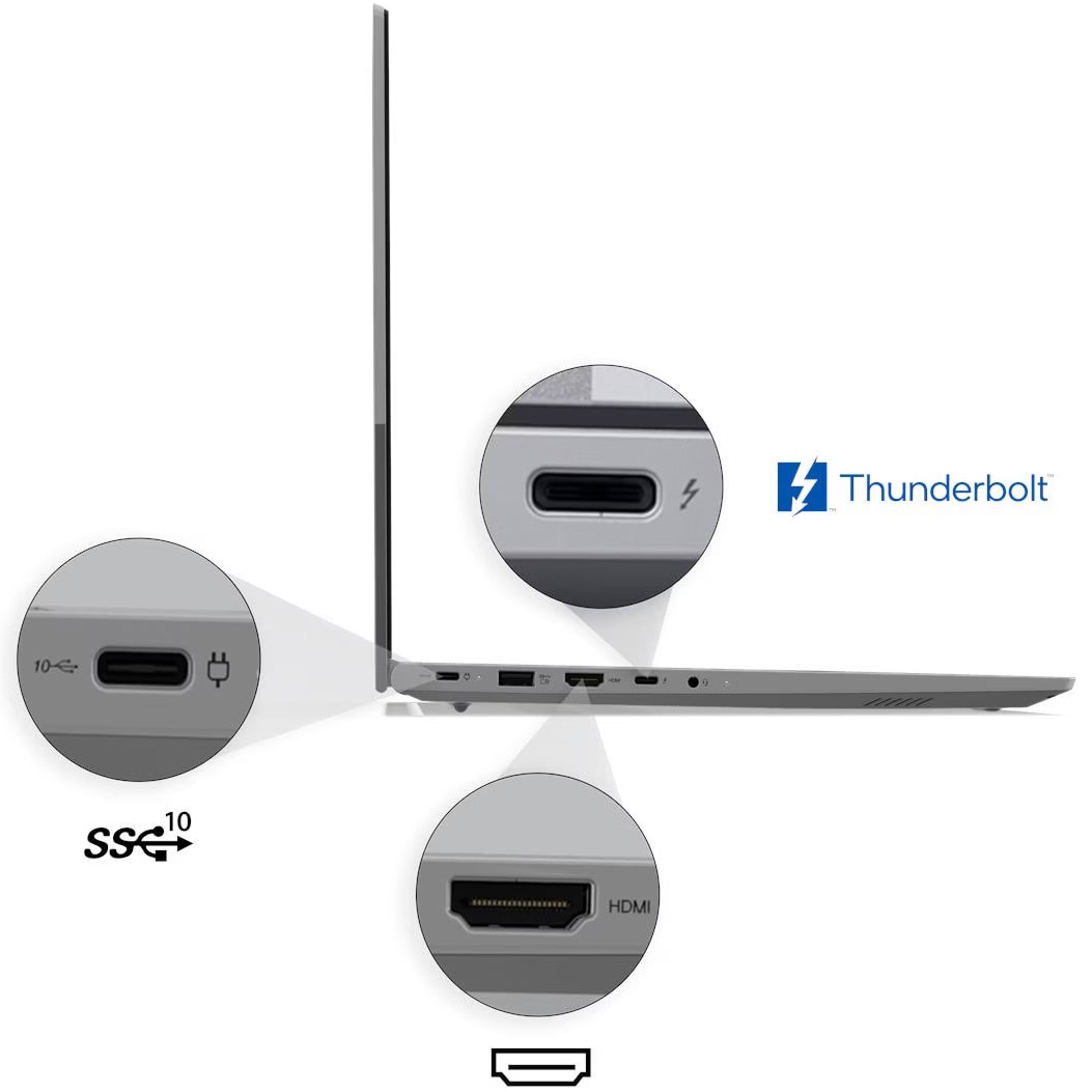 Laptop Lenovo ThinkBook 16 G8 cu procesor Intel® Core™ 7 240H pana la 5.2GHz, 16" WUXGA, IPS, 32GB DDR5 RAM, 1TB SSD, Intel® Graphics, No OS, Grey, 3y on-site Premium Care