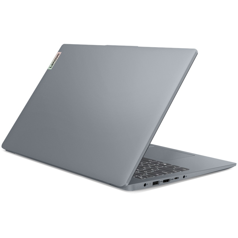 Laptop Lenovo IdeaPad Slim 3 15AMN8 cu procesor AMD Ryzen™ 3 7320U pana la 4.1GHz, 15.6" Full HD, 8GB LPDDR5 RAM, 256GB SSD, AMD Radeon™ 610M Graphics, No OS, Arctic Grey