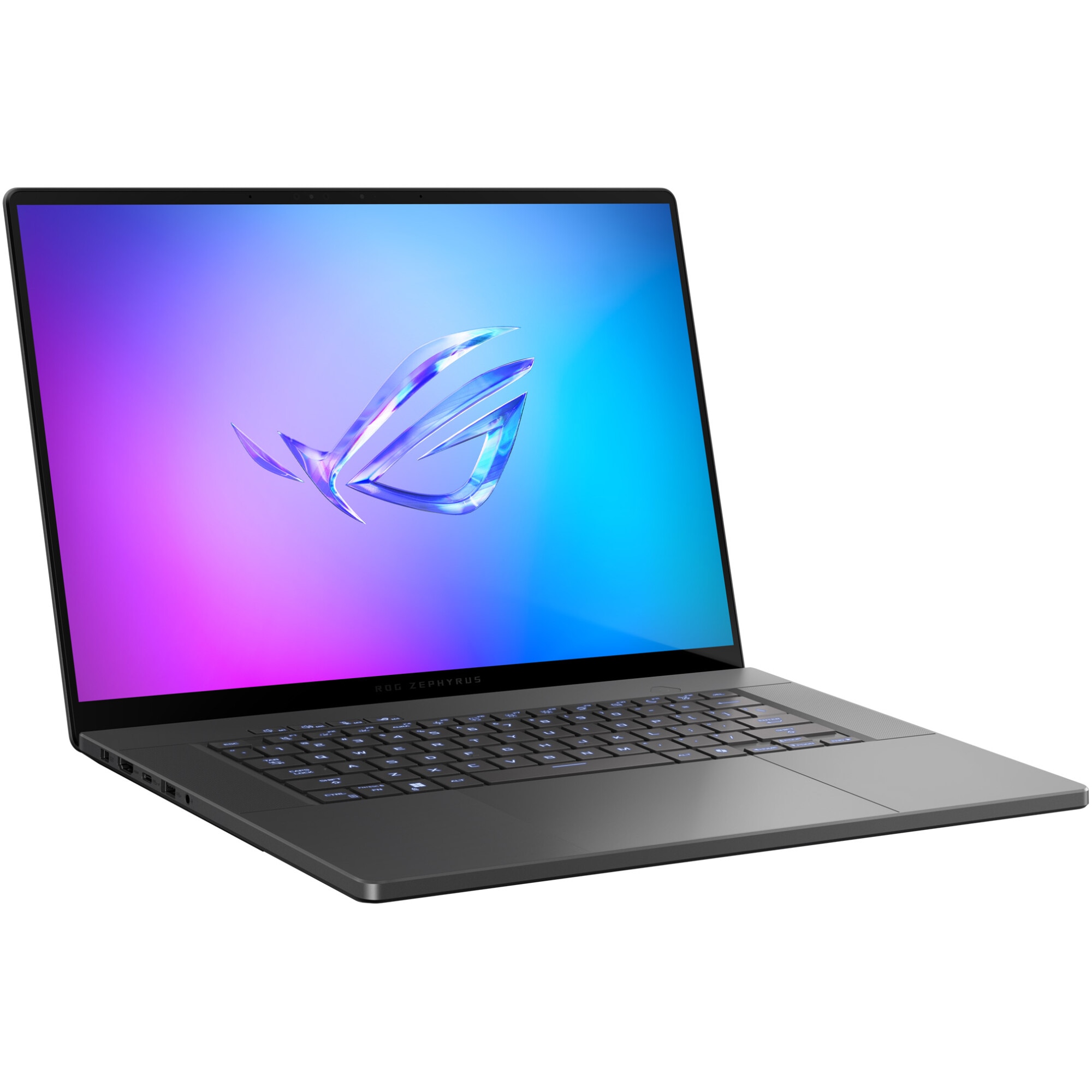 Laptop Gaming ROG Zephyrus G16 GA605KP cu procesor AMD Ryzen™ AI 7 350 pana la 5.0GHz, 16'', 2.5K, WQXGA, OLED, 240Hz, 32GB LPDDR5X RAM, 2TB SSD, NVIDIA® GeForce RTX™ 5070 8GB GDDR7, Windows 11 Pro, Eclipse Gray