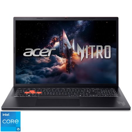 Laptop Gaming Acer Nitro Lite 16 NL16-71G-57M9 cu procesor Intel® Core™ i5-13420H pana la 4.7GHz, 16'', WUXGA, IPS, 165Hz, 16GB DDR5 RAM, 512GB SSD, NVIDIA® GeForce RTX™ 3050 6GB GDDR6, No OS, Shale Black