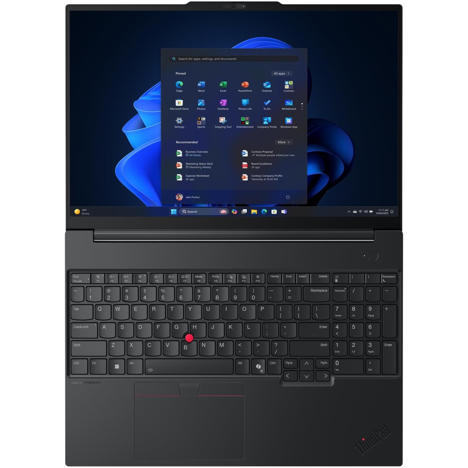 Laptop Lenovo ThinkPad E16 Gen 3 cu procesor Intel® Core™ Ultra 7 255H pana la 5.1GHz, 16" WUXGA, IPS, 32GB DDR5 RAM, 1TB SSD, Intel® Arc™ 140T GPU, No OS, Black, 3y on-site Premium Care