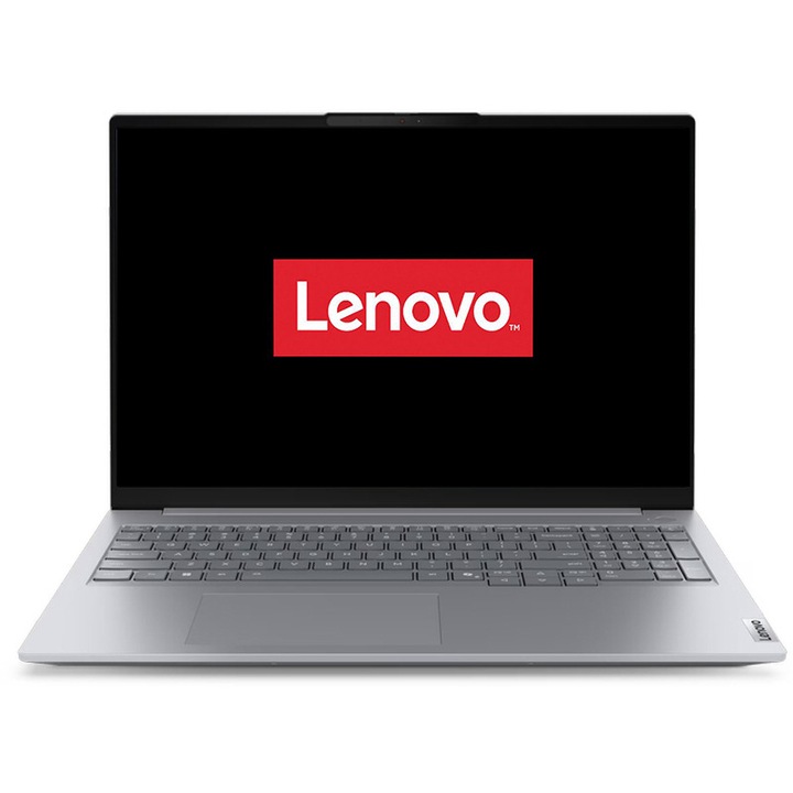 Laptop ThinkBook 16 G9 IRL, 16" WUXGA, Intel® Core™ 5 210H pana la 4.8 GHz, 16 GB RAM DDR5 5600, 512 GB SSD, Intel Graphics, Free Dos, Arctic Grey 512 GB