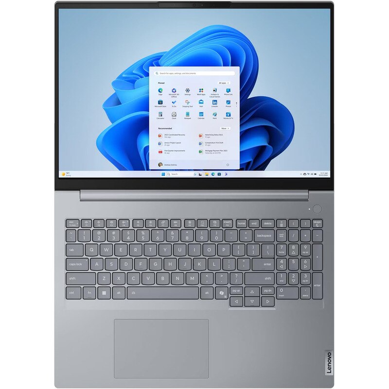 Laptop ThinkBook 16 G9 IRL, 16" WUXGA, Intel® Core™ 5 210H pana la 4.8 GHz, 16 GB RAM DDR5 5600, 512 GB SSD, Intel Graphics, Free Dos, Arctic Grey 512 GB