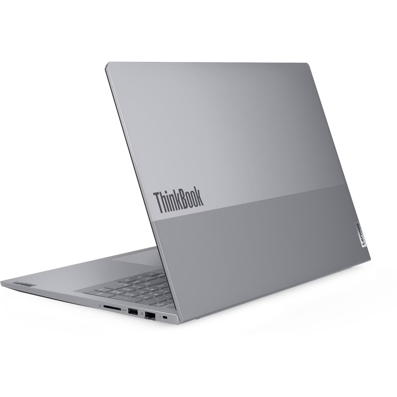 Laptop ThinkBook 16 G9 IRL, 16" WUXGA, Intel® Core™ 5 210H pana la 4.8 GHz, 16 GB RAM DDR5 5600, 512 GB SSD, Intel Graphics, Free Dos, Arctic Grey 512 GB