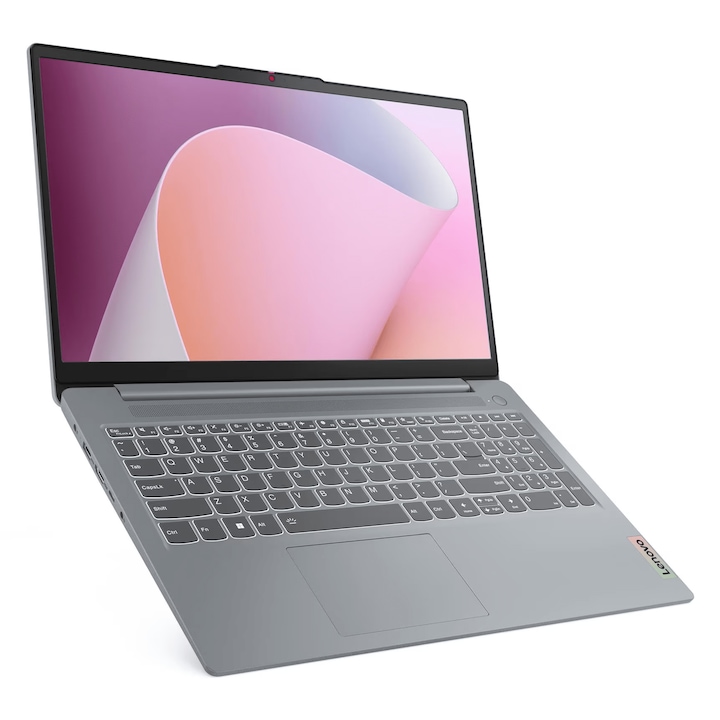 Laptop Lenovo IdeaPad Slim 3 15ABR8, 82XM00QHRM, 15.6", AMD Ryzen 7 5825U (8-core), Grafica AMD Radeon, 16GB DDR4 la 3200MHz, Gri