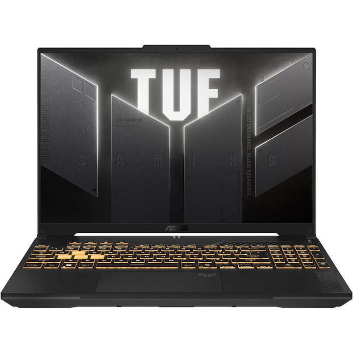 Laptop Gaming ASUS TUF F16 FX607VJ, Intel Core i5, 16GB RAM, 1TB SSD, NVIDIA GeForce RTX 3050, Negru/Gri, 16" FHD+ 144Hz