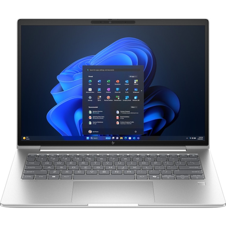 Laptop, HP, EliteBook 6 G1i, Intel Core Ultra 7, 16 GB RAM, 512 GB SSD, argintiu, 14"