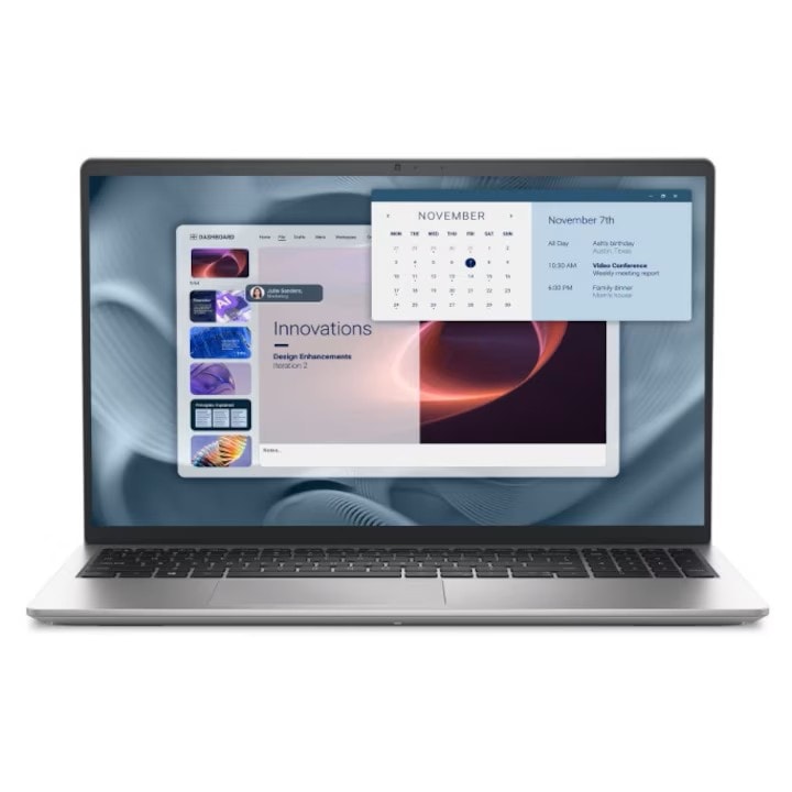 Laptop Dell Pro Essential PV15250, Intel Core i7-1355U pana la 5.0 GHz, 15.6" Full HD 120Hz, 32GB DDR5, 1TB SSD, Intel UHD Graphics, no OS, silver