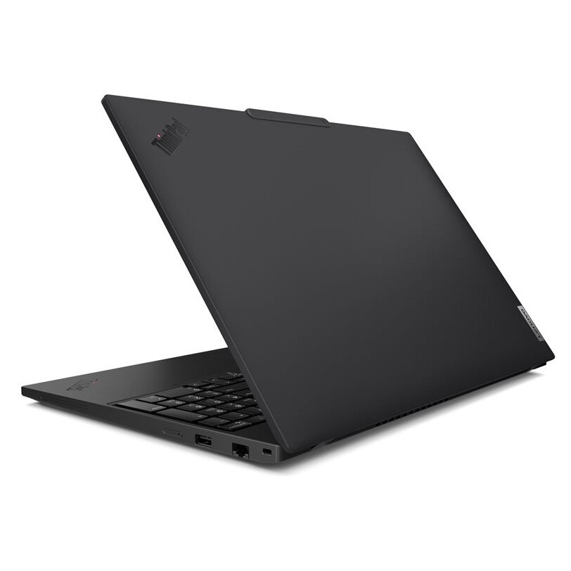 Laptop ThinkPad T16 G4, 16" WUXGA, Intel® Core™ Ultra 7 255U pana la 5.2 GHz, 32 GB RAM DDR5 5600, 512 GB SSD, Intel Graphics, Windows 11 Pro, Black 512 GB