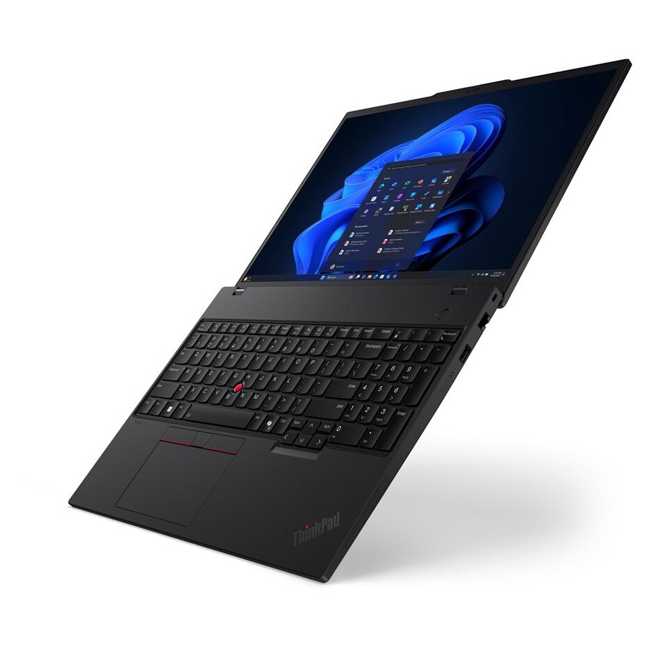 Laptop ThinkPad T16 G4, 16" WUXGA, Intel® Core™ Ultra 7 255U pana la 5.2 GHz, 32 GB RAM DDR5 5600, 512 GB SSD, Intel Graphics, Windows 11 Pro, Black 512 GB