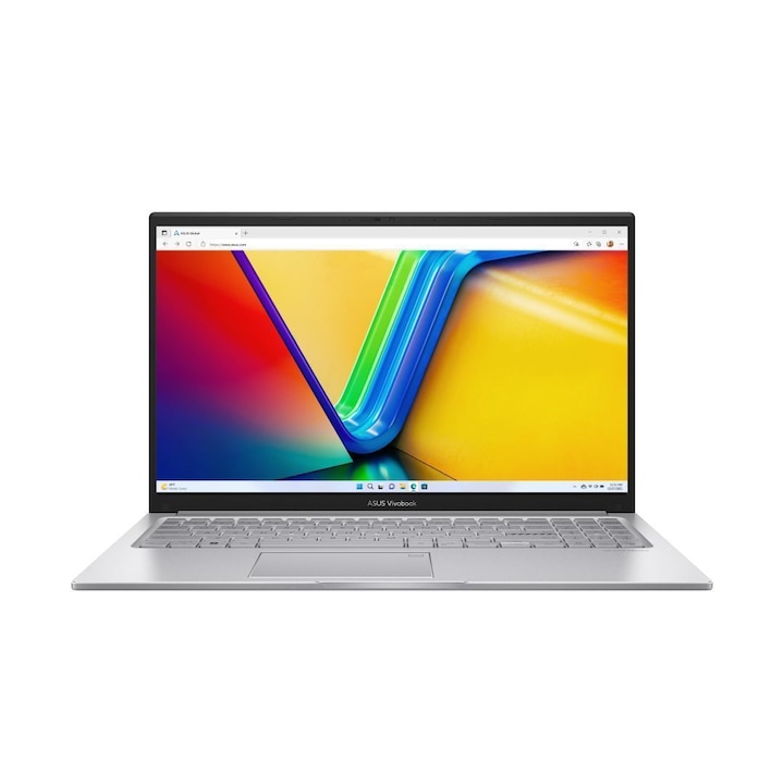 Laptop, ASUS, X1504VA-BQ3752, Intel Core 5, 8GB RAM, SSD 512GB, Argintiu, 15.6"