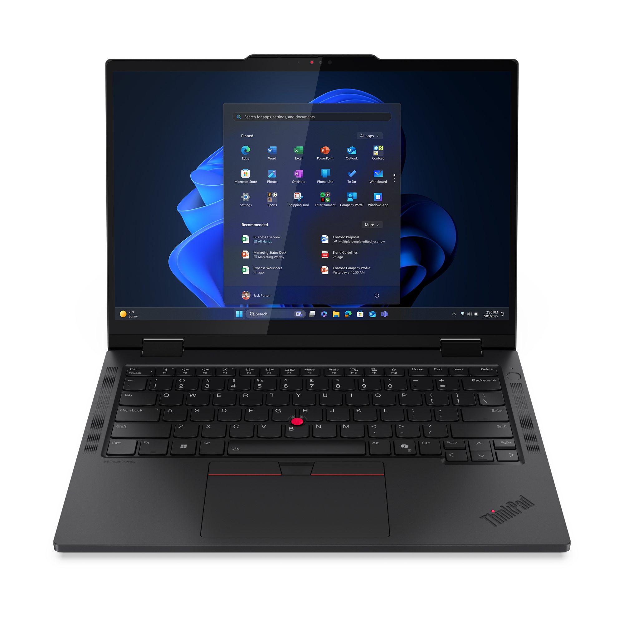 Laptop 2-in-1 Lenovo ThinkPad T14s, Intel Core Ultra 5, 16GB, 512GB SSD, Negru, 14" WUXGA