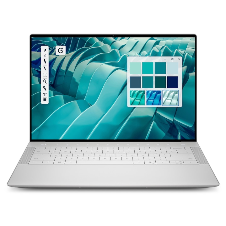 Laptop DELL 14 Premium DA14250, Intel Core Ultra 7, 32 GB, 1 TB SSD, NVIDIA GeForce RTX 4050, Platina, 36,8 cm (14.5")